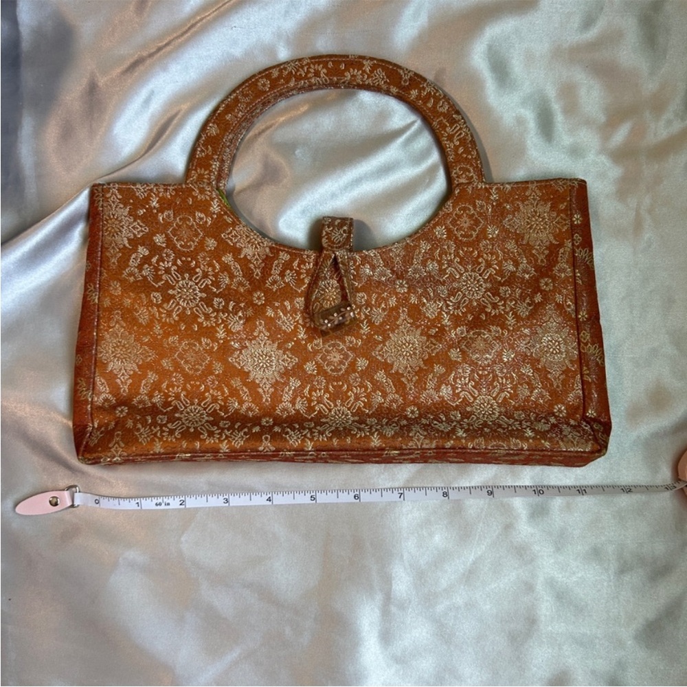 Elegant Sarah Shaw handmade handbags, LA boutique Gold Brocade Women's Handbag